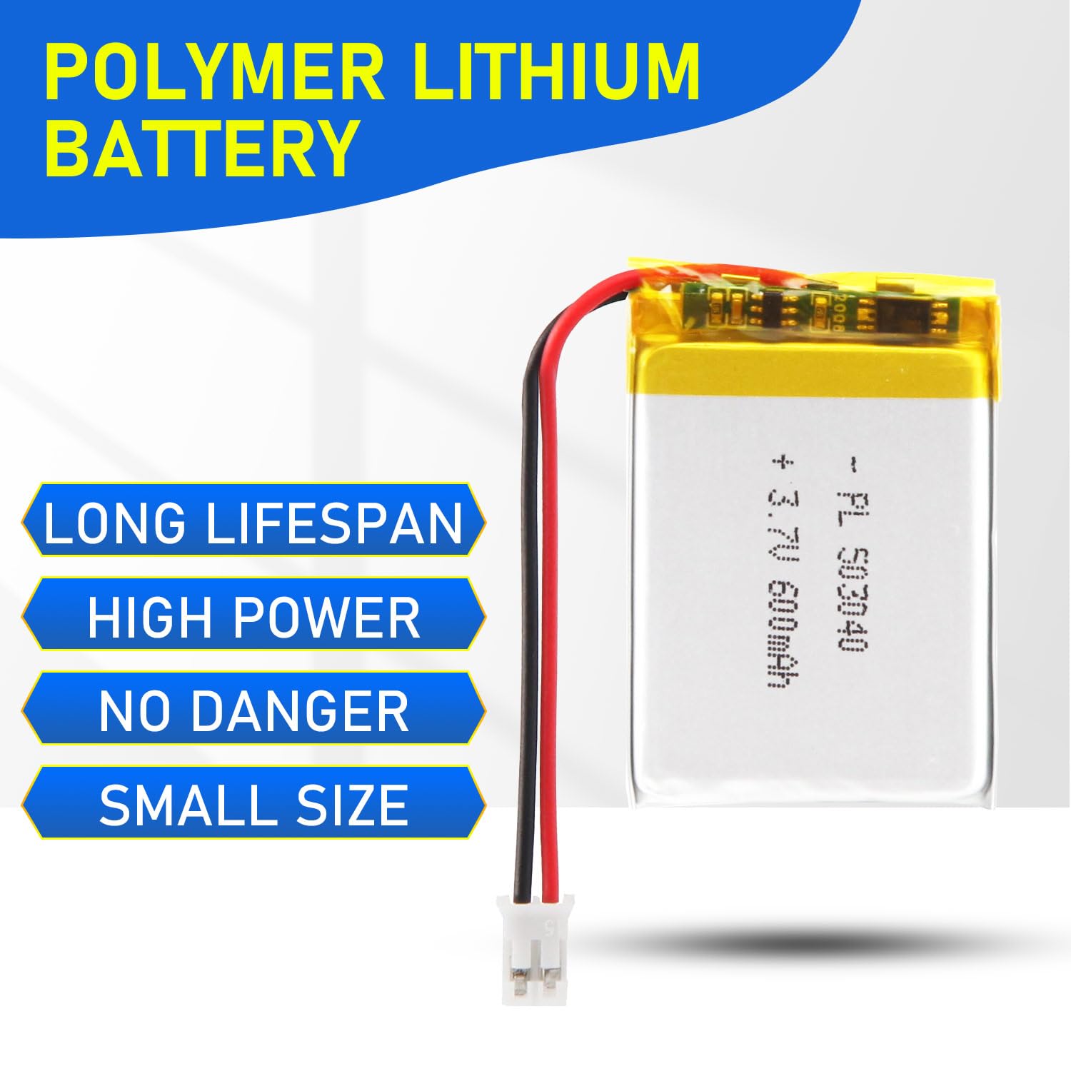 える　503040 Amazon.com: Qimoo 503040 3.7V Lipo Battery 600mAh Rechargeable